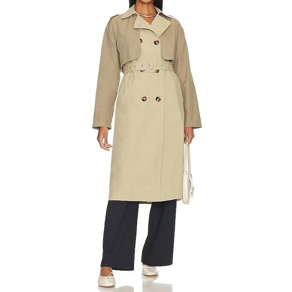 Heartloom Tan Trench Coat - Picture 1 of 3